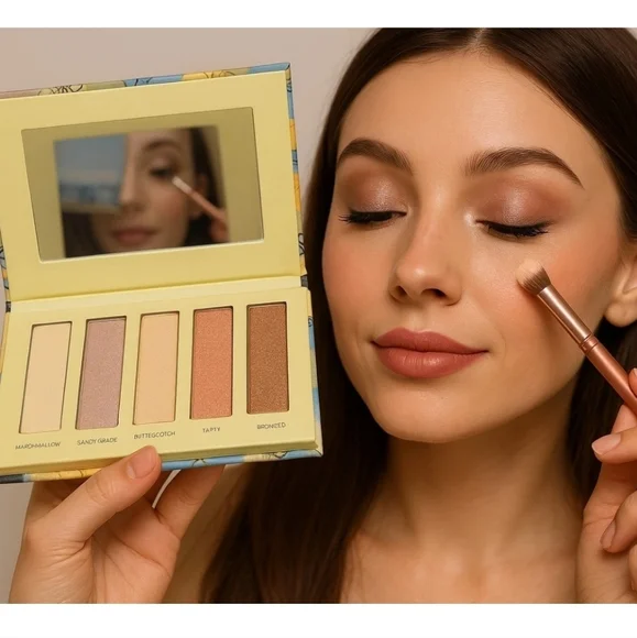 Natural Color Dimensional Highlighting Palette Warm Makeup - Picture 1 of 9